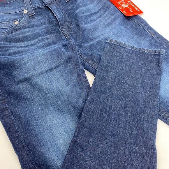 TRUE RELIGION Mens Rocco Relaxed Skinny Jeans - Picture 7 of 10